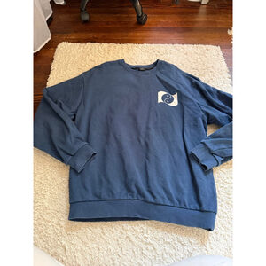 Men's RVCA Navy Blue XL Sweatshirt with White Logo